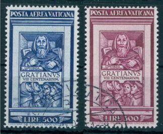 VATICAN, SET GRATIANUS 1951 NICELY USED SET