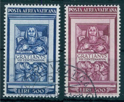 VATICAN, SET GRATIANUS 1951 NICELY USED SET