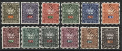 LIECHTENSTEIN, OFFICIALS 1968-69 FULL SET USED