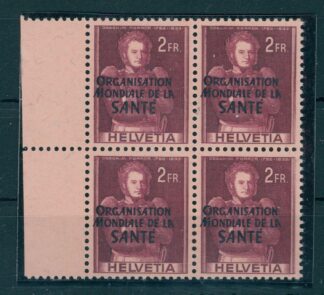 SWITZERLAND, OMS (WHO) 1950 2 FRANCS BLo4 NH