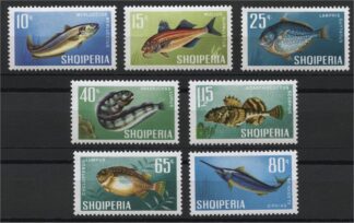 ALBANIA, FISHS 1967,  NH SET <i> Albanien Fische 1967, postfrischer Satz</i>