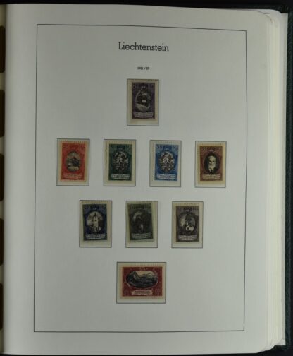 LIECHTENSTEIN EXCELLENT COLLECTION 1912/2000 TWO LIGHTHOUSE ALBUMS /<i>LIECHTENSTEIN – AUSGEZEICHNETE SAMMLUNG 1912/2000 IN ZWEI LEUCHTTURM-ALBEN ungebraucht oder postfrisch</i> - Image 11