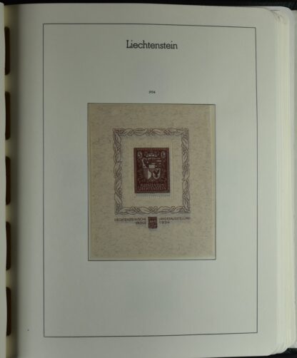 LIECHTENSTEIN EXCELLENT COLLECTION 1912/2000 TWO LIGHTHOUSE ALBUMS /<i>LIECHTENSTEIN – AUSGEZEICHNETE SAMMLUNG 1912/2000 IN ZWEI LEUCHTTURM-ALBEN ungebraucht oder postfrisch</i> - Image 19