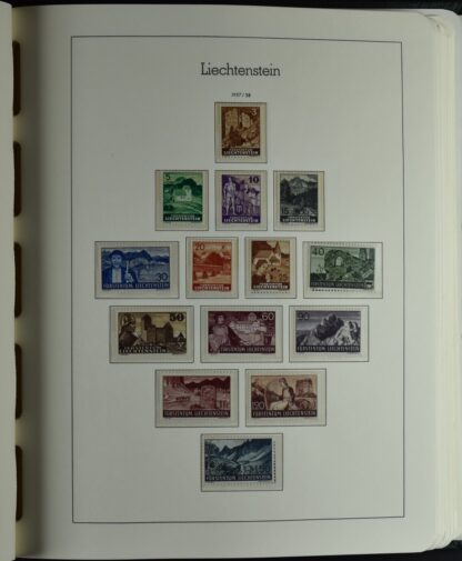 LIECHTENSTEIN EXCELLENT COLLECTION 1912/2000 TWO LIGHTHOUSE ALBUMS /<i>LIECHTENSTEIN – AUSGEZEICHNETE SAMMLUNG 1912/2000 IN ZWEI LEUCHTTURM-ALBEN ungebraucht oder postfrisch</i> - Image 20