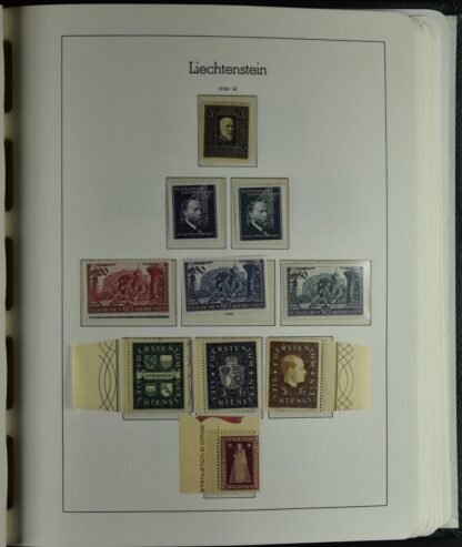 LIECHTENSTEIN EXCELLENT COLLECTION 1912/2000 TWO LIGHTHOUSE ALBUMS /<i>LIECHTENSTEIN – AUSGEZEICHNETE SAMMLUNG 1912/2000 IN ZWEI LEUCHTTURM-ALBEN ungebraucht oder postfrisch</i> - Image 22