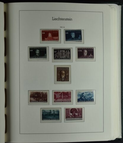 LIECHTENSTEIN EXCELLENT COLLECTION 1912/2000 TWO LIGHTHOUSE ALBUMS /<i>LIECHTENSTEIN – AUSGEZEICHNETE SAMMLUNG 1912/2000 IN ZWEI LEUCHTTURM-ALBEN ungebraucht oder postfrisch</i> - Image 23