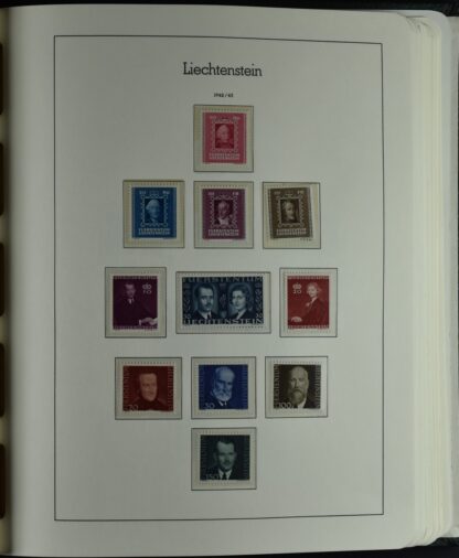 LIECHTENSTEIN EXCELLENT COLLECTION 1912/2000 TWO LIGHTHOUSE ALBUMS /<i>LIECHTENSTEIN – AUSGEZEICHNETE SAMMLUNG 1912/2000 IN ZWEI LEUCHTTURM-ALBEN ungebraucht oder postfrisch</i> - Image 25