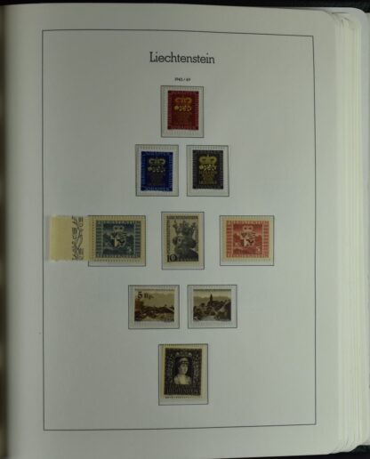 LIECHTENSTEIN EXCELLENT COLLECTION 1912/2000 TWO LIGHTHOUSE ALBUMS /<i>LIECHTENSTEIN – AUSGEZEICHNETE SAMMLUNG 1912/2000 IN ZWEI LEUCHTTURM-ALBEN ungebraucht oder postfrisch</i> - Image 28