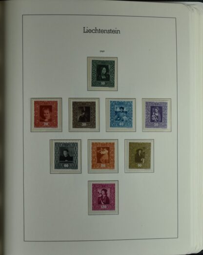 LIECHTENSTEIN EXCELLENT COLLECTION 1912/2000 TWO LIGHTHOUSE ALBUMS /<i>LIECHTENSTEIN – AUSGEZEICHNETE SAMMLUNG 1912/2000 IN ZWEI LEUCHTTURM-ALBEN ungebraucht oder postfrisch</i> - Image 29