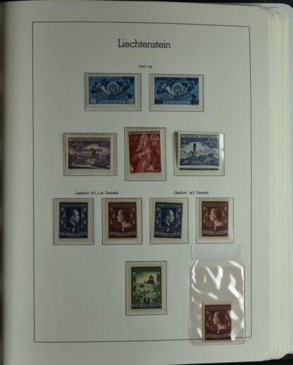 LIECHTENSTEIN EXCELLENT COLLECTION 1912/2000 TWO LIGHTHOUSE ALBUMS /<i>LIECHTENSTEIN – AUSGEZEICHNETE SAMMLUNG 1912/2000 IN ZWEI LEUCHTTURM-ALBEN ungebraucht oder postfrisch</i> - Image 31