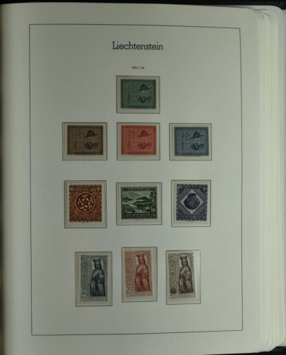 LIECHTENSTEIN EXCELLENT COLLECTION 1912/2000 TWO LIGHTHOUSE ALBUMS /<i>LIECHTENSTEIN – AUSGEZEICHNETE SAMMLUNG 1912/2000 IN ZWEI LEUCHTTURM-ALBEN ungebraucht oder postfrisch</i> - Image 34