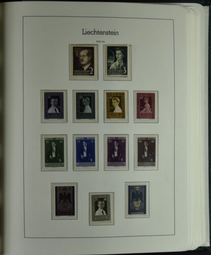 LIECHTENSTEIN EXCELLENT COLLECTION 1912/2000 TWO LIGHTHOUSE ALBUMS /<i>LIECHTENSTEIN – AUSGEZEICHNETE SAMMLUNG 1912/2000 IN ZWEI LEUCHTTURM-ALBEN ungebraucht oder postfrisch</i> - Image 36