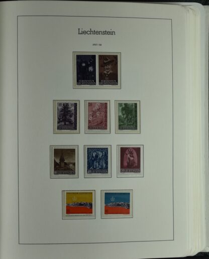 LIECHTENSTEIN EXCELLENT COLLECTION 1912/2000 TWO LIGHTHOUSE ALBUMS /<i>LIECHTENSTEIN – AUSGEZEICHNETE SAMMLUNG 1912/2000 IN ZWEI LEUCHTTURM-ALBEN ungebraucht oder postfrisch</i> - Image 38