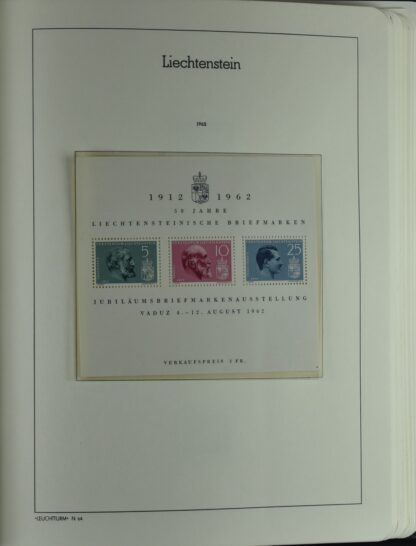 LIECHTENSTEIN EXCELLENT COLLECTION 1912/2000 TWO LIGHTHOUSE ALBUMS /<i>LIECHTENSTEIN – AUSGEZEICHNETE SAMMLUNG 1912/2000 IN ZWEI LEUCHTTURM-ALBEN ungebraucht oder postfrisch</i> - Image 43