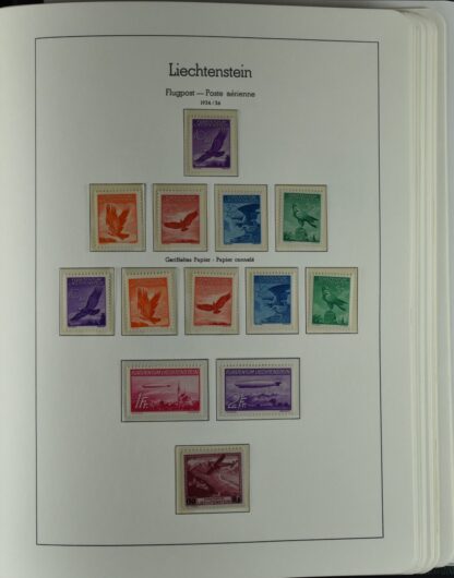 LIECHTENSTEIN EXCELLENT COLLECTION 1912/2000 TWO LIGHTHOUSE ALBUMS /<i>LIECHTENSTEIN – AUSGEZEICHNETE SAMMLUNG 1912/2000 IN ZWEI LEUCHTTURM-ALBEN ungebraucht oder postfrisch</i> - Image 46