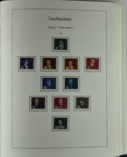 LIECHTENSTEIN EXCELLENT COLLECTION 1912/2000 TWO LIGHTHOUSE ALBUMS /<i>LIECHTENSTEIN – AUSGEZEICHNETE SAMMLUNG 1912/2000 IN ZWEI LEUCHTTURM-ALBEN ungebraucht oder postfrisch</i> - Image 48