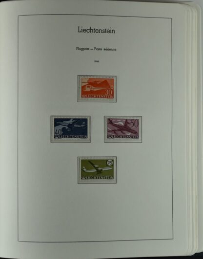 LIECHTENSTEIN EXCELLENT COLLECTION 1912/2000 TWO LIGHTHOUSE ALBUMS /<i>LIECHTENSTEIN – AUSGEZEICHNETE SAMMLUNG 1912/2000 IN ZWEI LEUCHTTURM-ALBEN ungebraucht oder postfrisch</i> - Image 49