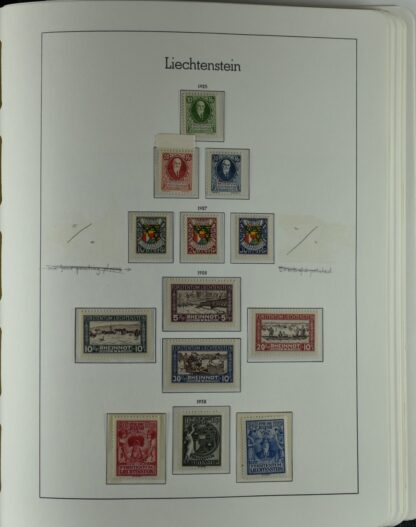 LIECHTENSTEIN EXCELLENT COLLECTION 1912/2000 TWO LIGHTHOUSE ALBUMS /<i>LIECHTENSTEIN – AUSGEZEICHNETE SAMMLUNG 1912/2000 IN ZWEI LEUCHTTURM-ALBEN ungebraucht oder postfrisch</i> - Image 50