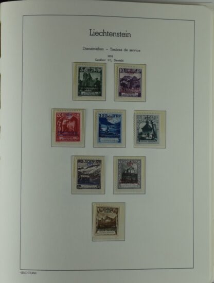 LIECHTENSTEIN EXCELLENT COLLECTION 1912/2000 TWO LIGHTHOUSE ALBUMS /<i>LIECHTENSTEIN – AUSGEZEICHNETE SAMMLUNG 1912/2000 IN ZWEI LEUCHTTURM-ALBEN ungebraucht oder postfrisch</i> - Image 56