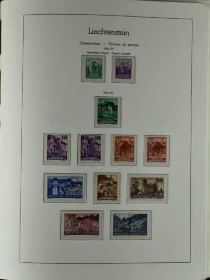 LIECHTENSTEIN EXCELLENT COLLECTION 1912/2000 TWO LIGHTHOUSE ALBUMS /<i>LIECHTENSTEIN – AUSGEZEICHNETE SAMMLUNG 1912/2000 IN ZWEI LEUCHTTURM-ALBEN ungebraucht oder postfrisch</i> - Image 58