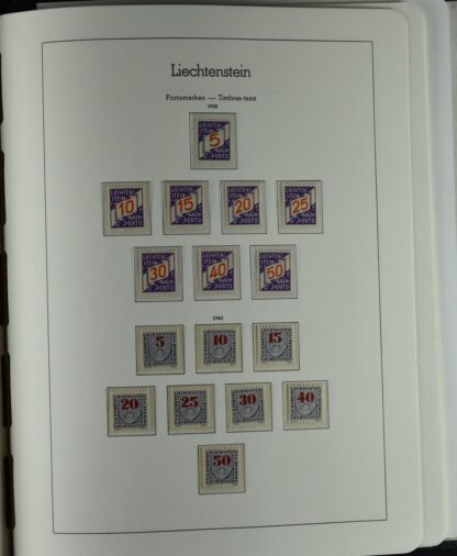 LIECHTENSTEIN EXCELLENT COLLECTION 1912/2000 TWO LIGHTHOUSE ALBUMS /<i>LIECHTENSTEIN – AUSGEZEICHNETE SAMMLUNG 1912/2000 IN ZWEI LEUCHTTURM-ALBEN ungebraucht oder postfrisch</i> - Image 63