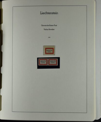 LIECHTENSTEIN EXCELLENT COLLECTION 1912/2000 TWO LIGHTHOUSE ALBUMS /<i>LIECHTENSTEIN – AUSGEZEICHNETE SAMMLUNG 1912/2000 IN ZWEI LEUCHTTURM-ALBEN ungebraucht oder postfrisch</i> - Image 64