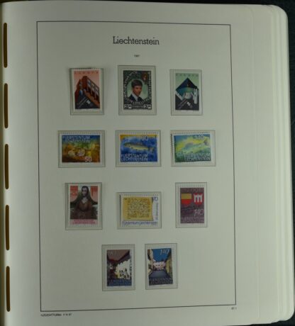 LIECHTENSTEIN EXCELLENT COLLECTION 1912/2000 TWO LIGHTHOUSE ALBUMS /<i>LIECHTENSTEIN – AUSGEZEICHNETE SAMMLUNG 1912/2000 IN ZWEI LEUCHTTURM-ALBEN ungebraucht oder postfrisch</i> - Image 67