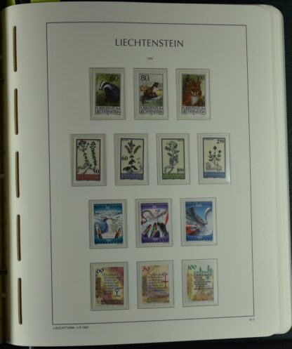 LIECHTENSTEIN EXCELLENT COLLECTION 1912/2000 TWO LIGHTHOUSE ALBUMS /<i>LIECHTENSTEIN – AUSGEZEICHNETE SAMMLUNG 1912/2000 IN ZWEI LEUCHTTURM-ALBEN ungebraucht oder postfrisch</i> - Image 70