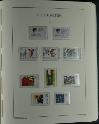 LIECHTENSTEIN EXCELLENT COLLECTION 1912/2000 TWO LIGHTHOUSE ALBUMS /<i>LIECHTENSTEIN – AUSGEZEICHNETE SAMMLUNG 1912/2000 IN ZWEI LEUCHTTURM-ALBEN ungebraucht oder postfrisch</i> - Image 71