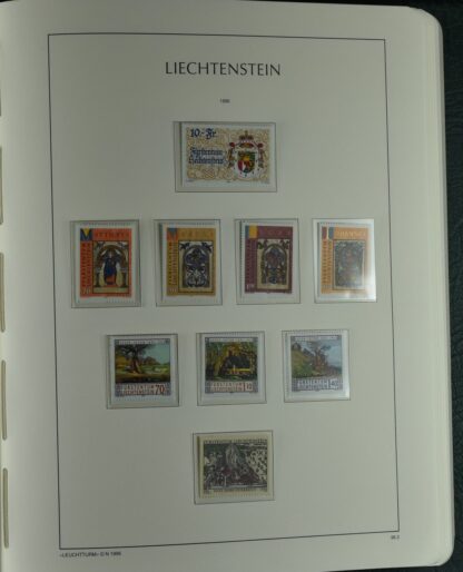 LIECHTENSTEIN EXCELLENT COLLECTION 1912/2000 TWO LIGHTHOUSE ALBUMS /<i>LIECHTENSTEIN – AUSGEZEICHNETE SAMMLUNG 1912/2000 IN ZWEI LEUCHTTURM-ALBEN ungebraucht oder postfrisch</i> - Image 72