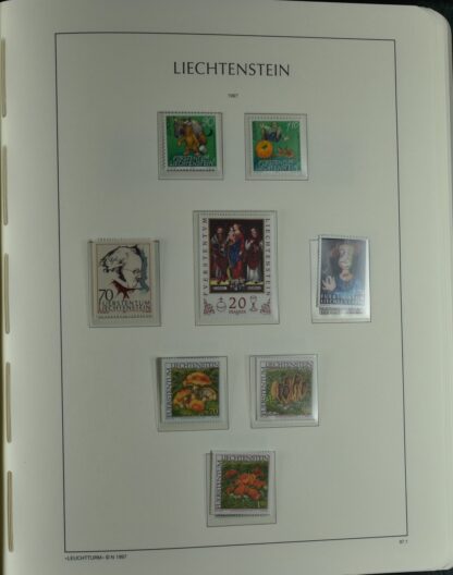 LIECHTENSTEIN EXCELLENT COLLECTION 1912/2000 TWO LIGHTHOUSE ALBUMS /<i>LIECHTENSTEIN – AUSGEZEICHNETE SAMMLUNG 1912/2000 IN ZWEI LEUCHTTURM-ALBEN ungebraucht oder postfrisch</i> - Image 73