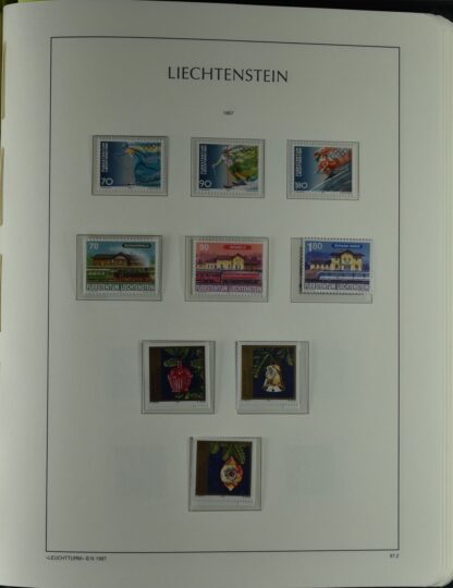 LIECHTENSTEIN EXCELLENT COLLECTION 1912/2000 TWO LIGHTHOUSE ALBUMS /<i>LIECHTENSTEIN – AUSGEZEICHNETE SAMMLUNG 1912/2000 IN ZWEI LEUCHTTURM-ALBEN ungebraucht oder postfrisch</i> - Image 74