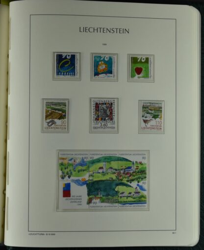 LIECHTENSTEIN EXCELLENT COLLECTION 1912/2000 TWO LIGHTHOUSE ALBUMS /<i>LIECHTENSTEIN – AUSGEZEICHNETE SAMMLUNG 1912/2000 IN ZWEI LEUCHTTURM-ALBEN ungebraucht oder postfrisch</i> - Image 75