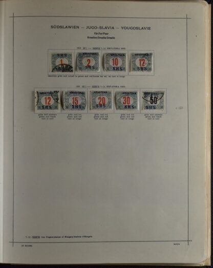 YUGOSLAVIA, FINE COLLECTION 1918-USED WITH MANY BETTER IN OLD SCHAUBEK ALBUM /   - Image 48