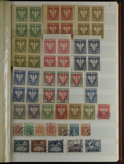 POLAND COLLECTION IN TWO STOCK BOOKS <i>POLEN, SAMMLUNG  IN 2 EINSTECKBÜCHERN, WIE ERHALTEN</i> - Image 21