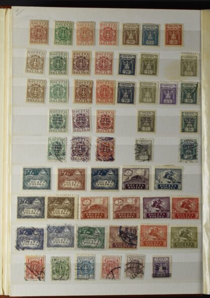POLAND COLLECTION IN TWO STOCK BOOKS <i>POLEN, SAMMLUNG  IN 2 EINSTECKBÜCHERN, WIE ERHALTEN</i> - Image 20