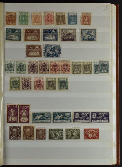 POLAND COLLECTION IN TWO STOCK BOOKS <i>POLEN, SAMMLUNG  IN 2 EINSTECKBÜCHERN, WIE ERHALTEN</i> - Image 19
