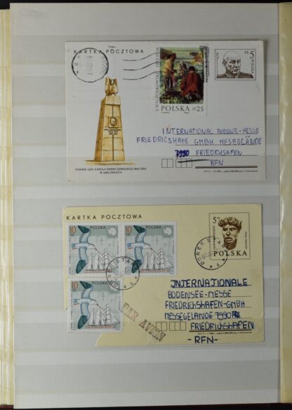 POLAND COLLECTION IN TWO STOCK BOOKS <i>POLEN, SAMMLUNG  IN 2 EINSTECKBÜCHERN, WIE ERHALTEN</i> - Image 8