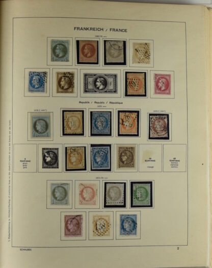 FRANCE, GOOD COLLECTION 1849/1970 INCLUDING EXCELLENT VALUES E.G. SOUVENIR SHEET 1925 NH / <i>Frankreich gute alte Sammlung 1849/70 mit besseren Werten wie Parisblock 1925 postfrisch</i> - Image 5