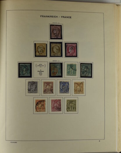 FRANCE, GOOD COLLECTION 1849/1970 INCLUDING EXCELLENT VALUES E.G. SOUVENIR SHEET 1925 NH / <i>Frankreich gute alte Sammlung 1849/70 mit besseren Werten wie Parisblock 1925 postfrisch</i> - Image 6