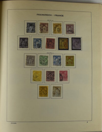 FRANCE, GOOD COLLECTION 1849/1970 INCLUDING EXCELLENT VALUES E.G. SOUVENIR SHEET 1925 NH / <i>Frankreich gute alte Sammlung 1849/70 mit besseren Werten wie Parisblock 1925 postfrisch</i> - Image 7