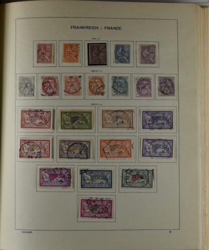 FRANCE, GOOD COLLECTION 1849/1970 INCLUDING EXCELLENT VALUES E.G. SOUVENIR SHEET 1925 NH / <i>Frankreich gute alte Sammlung 1849/70 mit besseren Werten wie Parisblock 1925 postfrisch</i> - Image 8