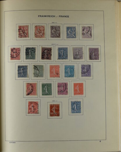FRANCE, GOOD COLLECTION 1849/1970 INCLUDING EXCELLENT VALUES E.G. SOUVENIR SHEET 1925 NH / <i>Frankreich gute alte Sammlung 1849/70 mit besseren Werten wie Parisblock 1925 postfrisch</i> - Image 9