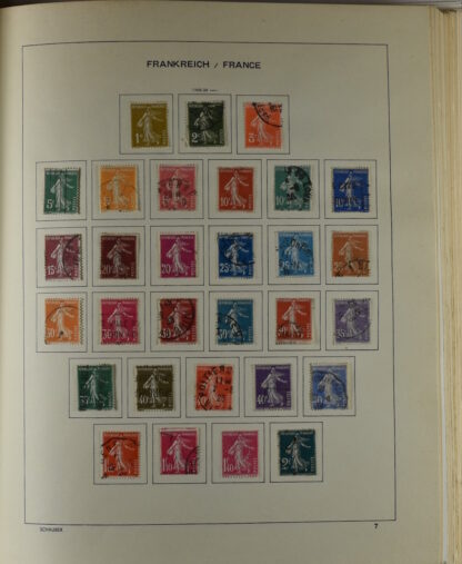 FRANCE, GOOD COLLECTION 1849/1970 INCLUDING EXCELLENT VALUES E.G. SOUVENIR SHEET 1925 NH / <i>Frankreich gute alte Sammlung 1849/70 mit besseren Werten wie Parisblock 1925 postfrisch</i> - Image 10