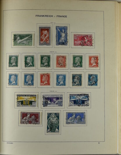 FRANCE, GOOD COLLECTION 1849/1970 INCLUDING EXCELLENT VALUES E.G. SOUVENIR SHEET 1925 NH / <i>Frankreich gute alte Sammlung 1849/70 mit besseren Werten wie Parisblock 1925 postfrisch</i> - Image 12