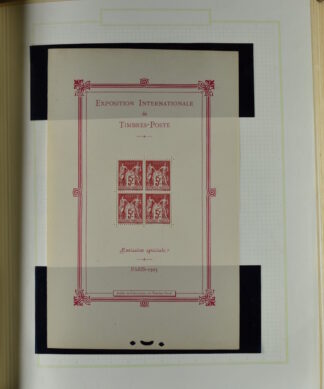 FRANCE, GOOD COLLECTION 1849/1970 INCLUDING EXCELLENT VALUES E.G. SOUVENIR SHEET 1925 NH / <i>Frankreich gute alte Sammlung 1849/70 mit besseren Werten wie Parisblock 1925 postfrisch</i>