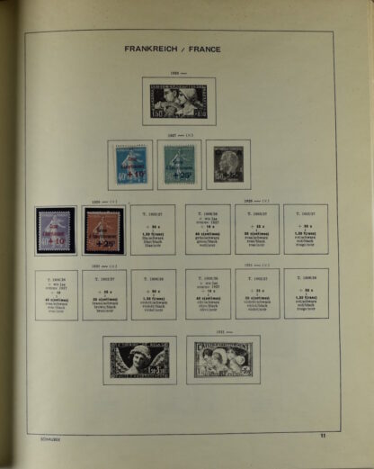 FRANCE, GOOD COLLECTION 1849/1970 INCLUDING EXCELLENT VALUES E.G. SOUVENIR SHEET 1925 NH / <i>Frankreich gute alte Sammlung 1849/70 mit besseren Werten wie Parisblock 1925 postfrisch</i> - Image 15
