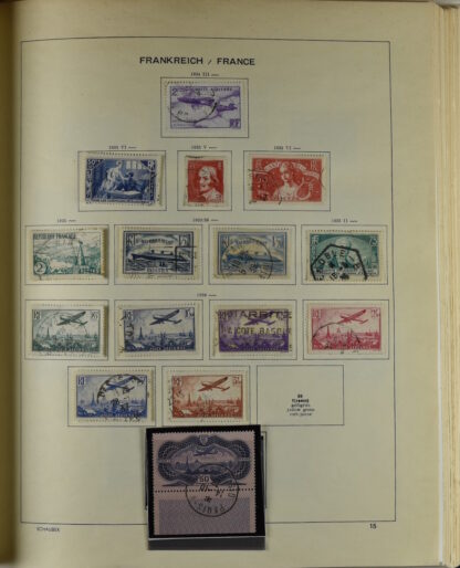 FRANCE, GOOD COLLECTION 1849/1970 INCLUDING EXCELLENT VALUES E.G. SOUVENIR SHEET 1925 NH / <i>Frankreich gute alte Sammlung 1849/70 mit besseren Werten wie Parisblock 1925 postfrisch</i> - Image 19
