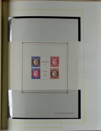 FRANCE, GOOD COLLECTION 1849/1970 INCLUDING EXCELLENT VALUES E.G. SOUVENIR SHEET 1925 NH / <i>Frankreich gute alte Sammlung 1849/70 mit besseren Werten wie Parisblock 1925 postfrisch</i> - Image 21