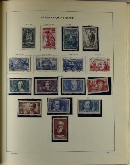 FRANCE, GOOD COLLECTION 1849/1970 INCLUDING EXCELLENT VALUES E.G. SOUVENIR SHEET 1925 NH / <i>Frankreich gute alte Sammlung 1849/70 mit besseren Werten wie Parisblock 1925 postfrisch</i> - Image 25